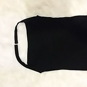 EUC black halter back dress. Floor length.